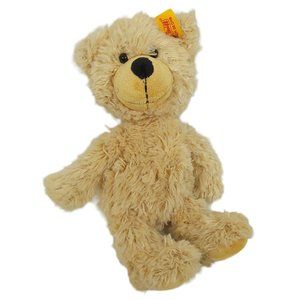 Steiff Charly Teddy Bear Plush 10" Long Tan Beige Stuffed Animal Toy 012815